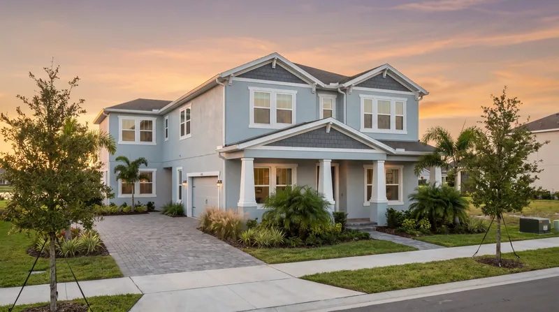 Rendering illustrative of the builder's product in Serenade at Ovation